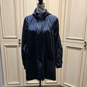 Hollister Blue Raincoat Lightweight Casual Style